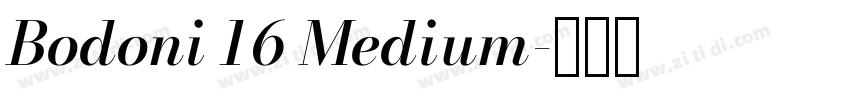 Bodoni 16 Medium字体转换